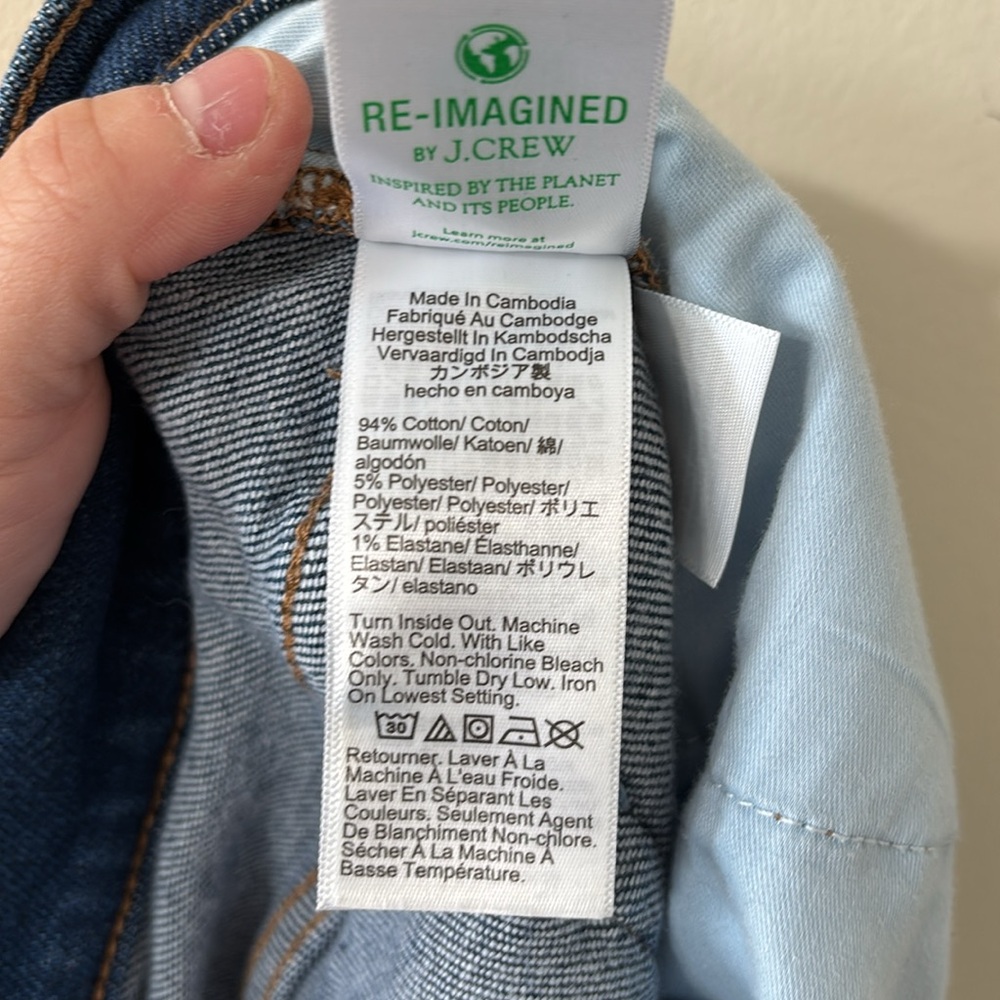 J.Crew High-rise Stovepipe Jean in Signature Stretch+ Medium Wash Size 33 - Picture 11 of 11